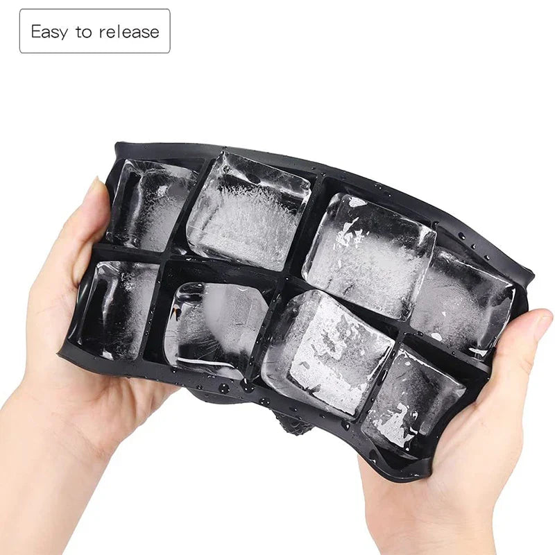FrostForm Large Silicone Ice Cube Tray | BPA-Free & Flexible | For XXL Ice Cubes, Cocktails & Kitchen | Easy to Clean