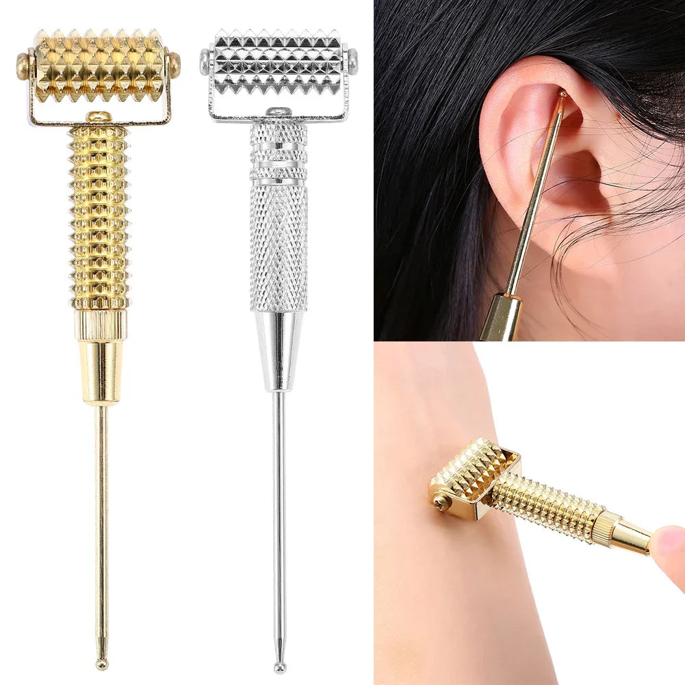 Acupressure Massage Tool VitalPoint Copper | Acupuncture Stimulator & Roll Massage | Handy & Skin-Friendly | 12.3 cm