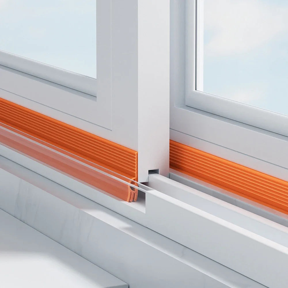 Door Seal SilentSeal Pro | PVC Draft Stopper Without Adhesive | Soundproof & Energy Saving | Washable & Cut-to-Size