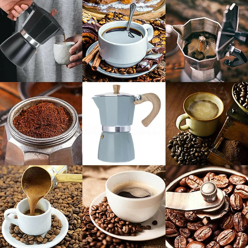 Caffesso Perkomio Espresso Maker | Classic Percolator | For Home & On the Go | 150 ml / 300 ml