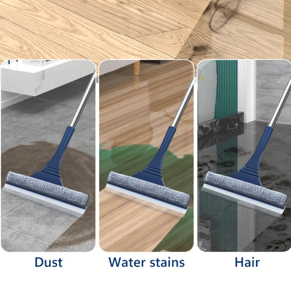 FensterFlex 2-in-1 Window Cleaner | Adjustable Telescopic Handle | Squeegee & Microfiber Mop | For Windows, Glass & Frames