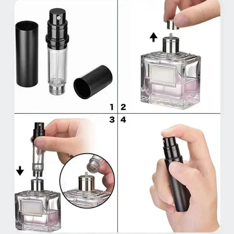 AEROFILL Mini Perfume Atomizer | Refillable & Leak-Proof | Ideal for Travel | 5ml