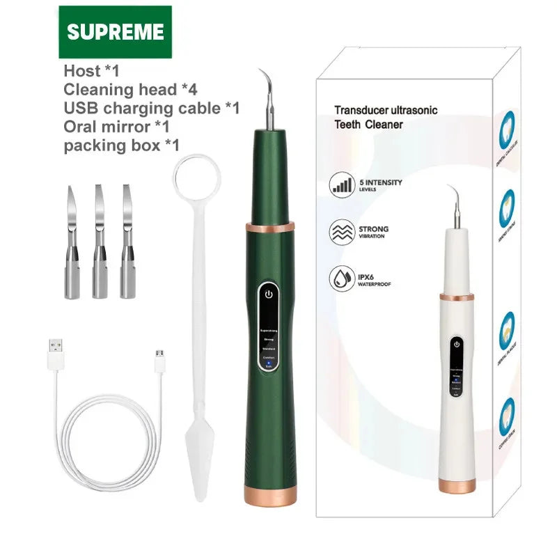 DentoraSonic | Ultrasonic Dental Care Device for Dogs & Cats | 5-Level Tartar Remover | USB Charging