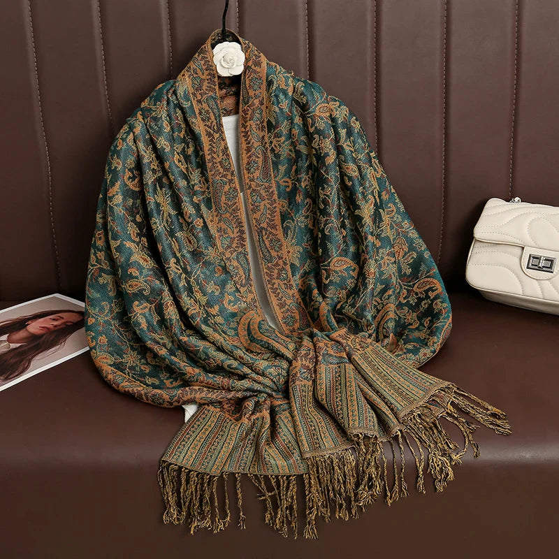 Élégancea | Women's Scarf | Cashmere Feel | 70 × 190 cm | Luxury Print & Warm