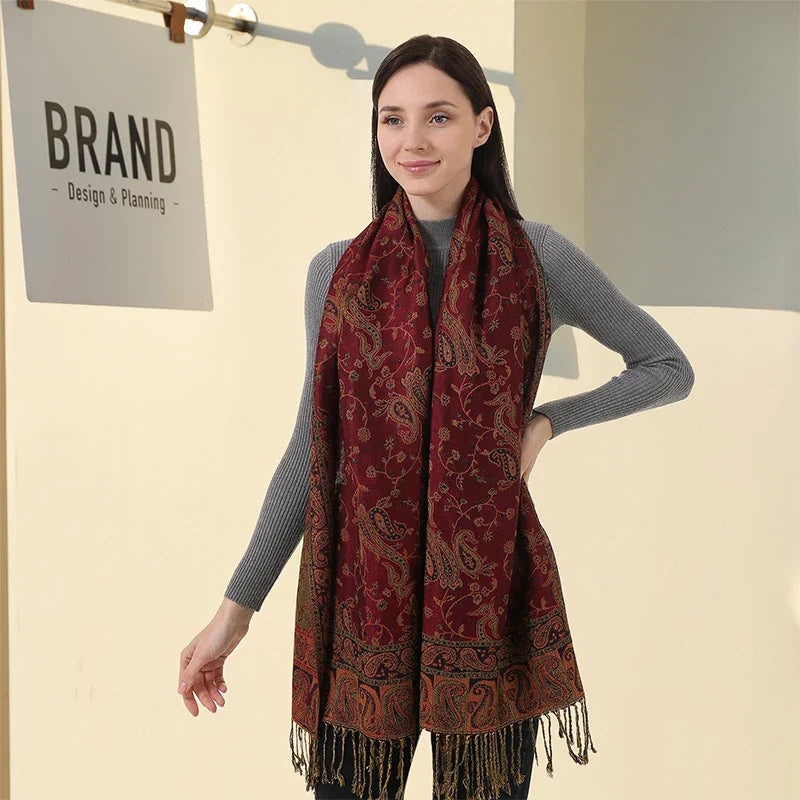 Élégancea | Women's Scarf | Cashmere Feel | 70 × 190 cm | Luxury Print & Warm