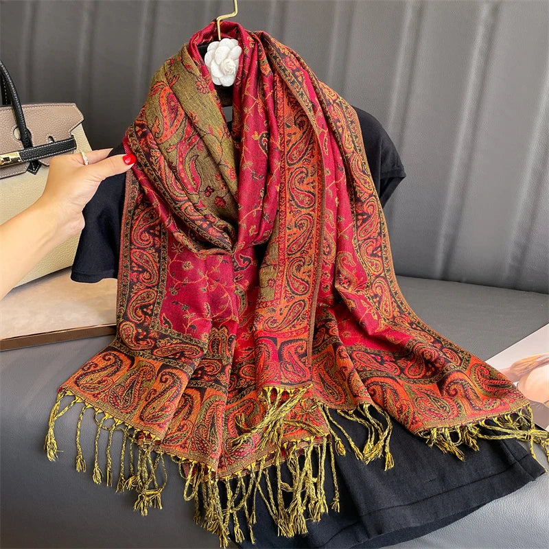 Élégancea | Women's Scarf | Cashmere Feel | 70 × 190 cm | Luxury Print & Warm