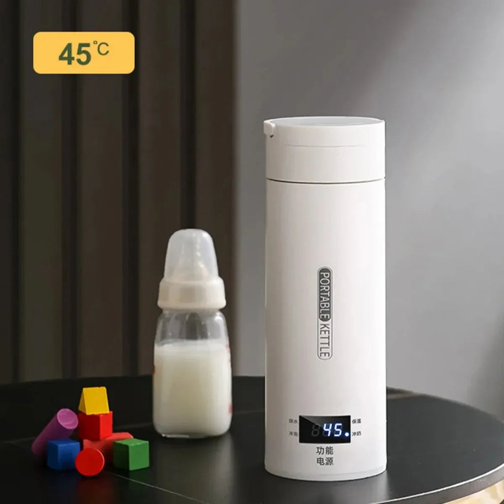 Electric Travel Kettle | 500 ml | Mini Thermo Pot with LCD | For Tea & Coffee On the Go