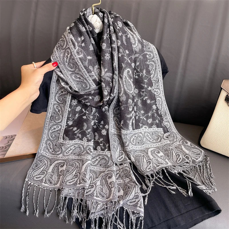 Élégancea | Women's Scarf | Cashmere Feel | 70 × 190 cm | Luxury Print & Warm