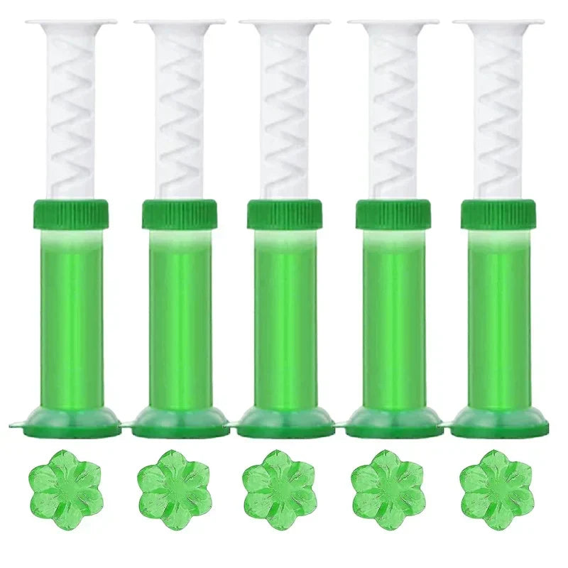 BloomFresh Toilet Gel Flowers | Scented Gel for Toilet & Urinal | Cleansing, Antibacterial & Decorative | 12 Blossoms per Stick