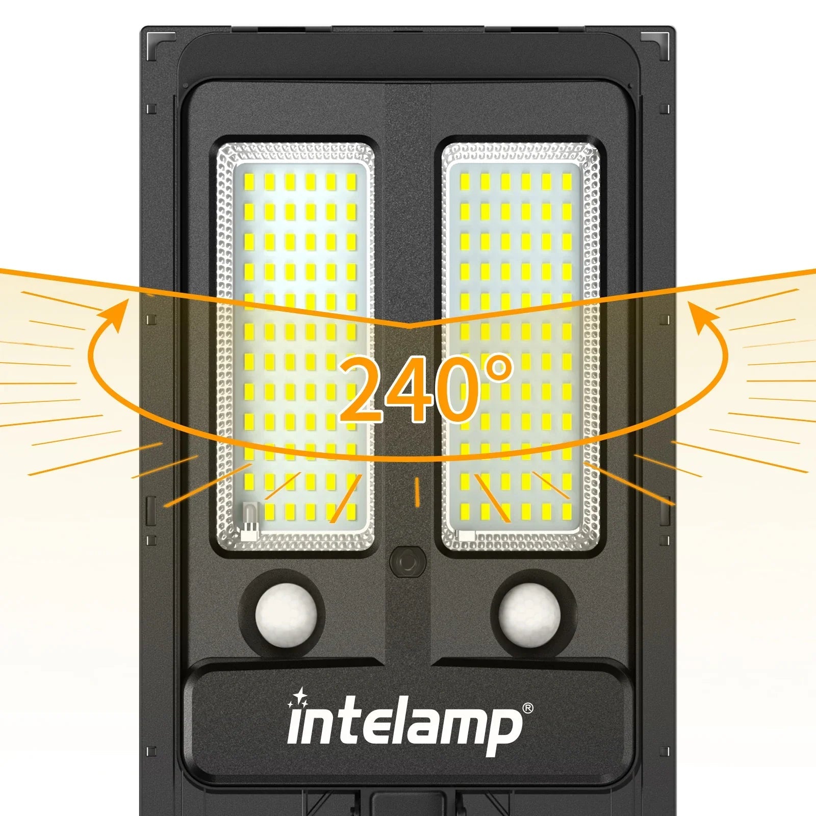 HelionGuard ProLight 12000 Solar LED Floodlight with Remote Control | Motion Sensor up to 30 m | 3000 lm | IP65 | For Garden, Garage & Yard Lighting