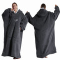 CozyHaven Plus Size Hooded Blanket | Plush Sherpa Wearable Blanket with Sleeves & Pocket | 140 cm | Unisex Winter Cozy Blanket
