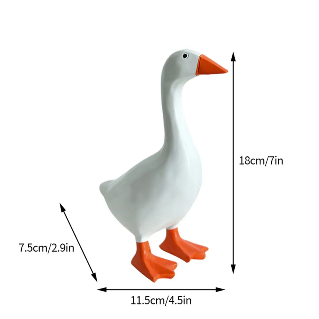 Decorative Figure GooseMag | Magnetic Goose Key Holder | Resin Sculpture & Organization Aid