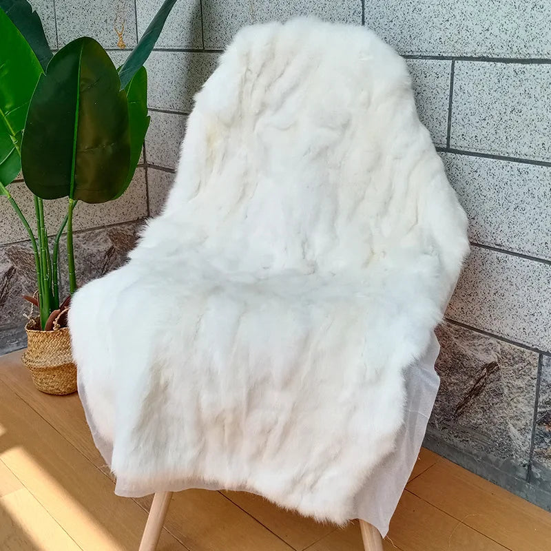 Imitation Rabbit Fur | Soft & Natural | 100x50 cm | Handmade