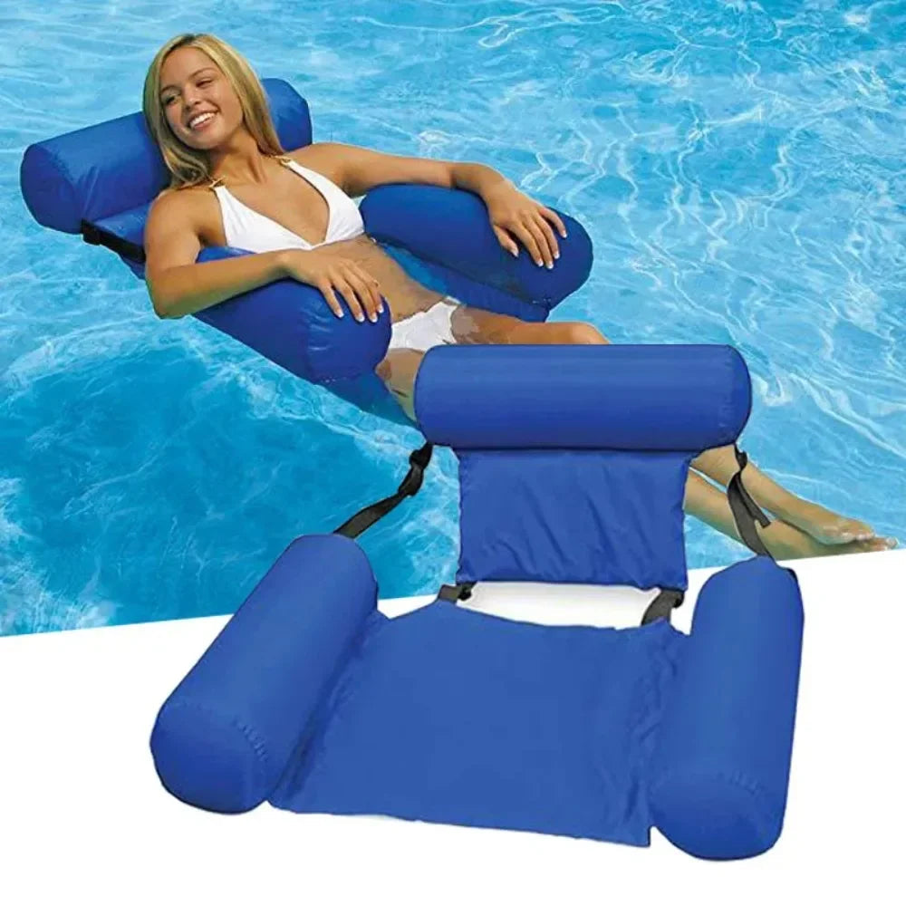 Inflatable Water Hanging Chair | Adjustable & Portable | AquaLiva Pool Lounge for Beach & Pool – 100×120 cm