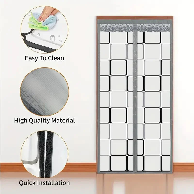 Climora | Thermal Door Curtain | Magnetic & Thermal Insulating | Protection Against Cold & Drafts | Ideal for Winter & Climate Rooms
