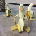 BananaDuck Sculpture Quaki | Funny Garden Decoration | Weatherproof Resin | 17 cm