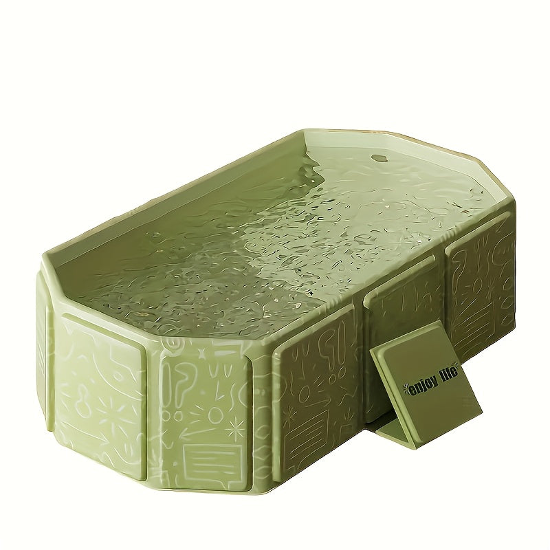 AquaLounge Foldable Bathtub | PVC | For 1–3 Persons | With Shelves & Quick Fill System
