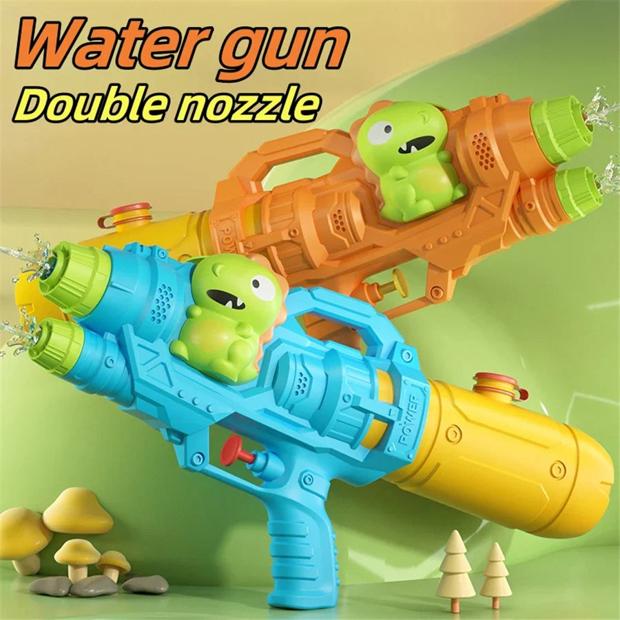 AquaKraxx Water Splash Toy for Kids | Dinosaurs, Ducks & Sharks | Double Sprinkler & Water Guns | Perfect for Garden, Beach & Pool