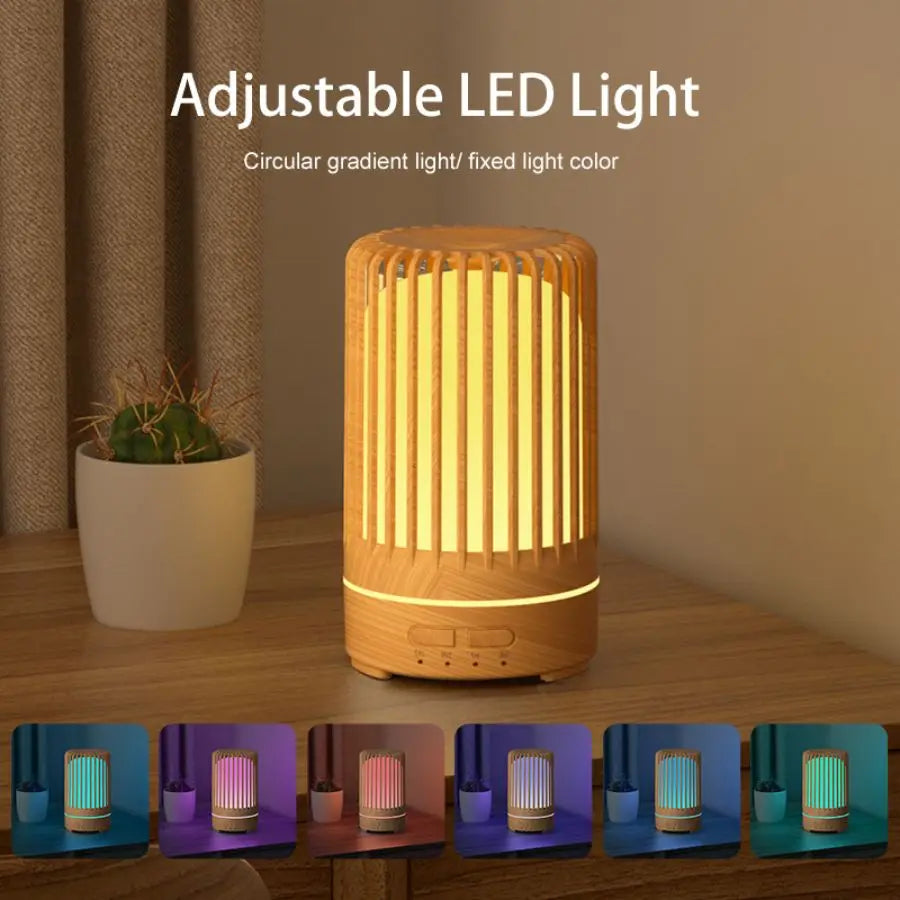 Auralis Mini Aroma Diffuser | 150 ml | Ultrasonic & LED Mood Light | USB Powered | Quiet Air Humidification