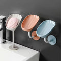 DryLoft Soap Holder | Double Chamber with Drain & Lid | Wall Mounting Without Drilling | Dust Protection & Space Saving