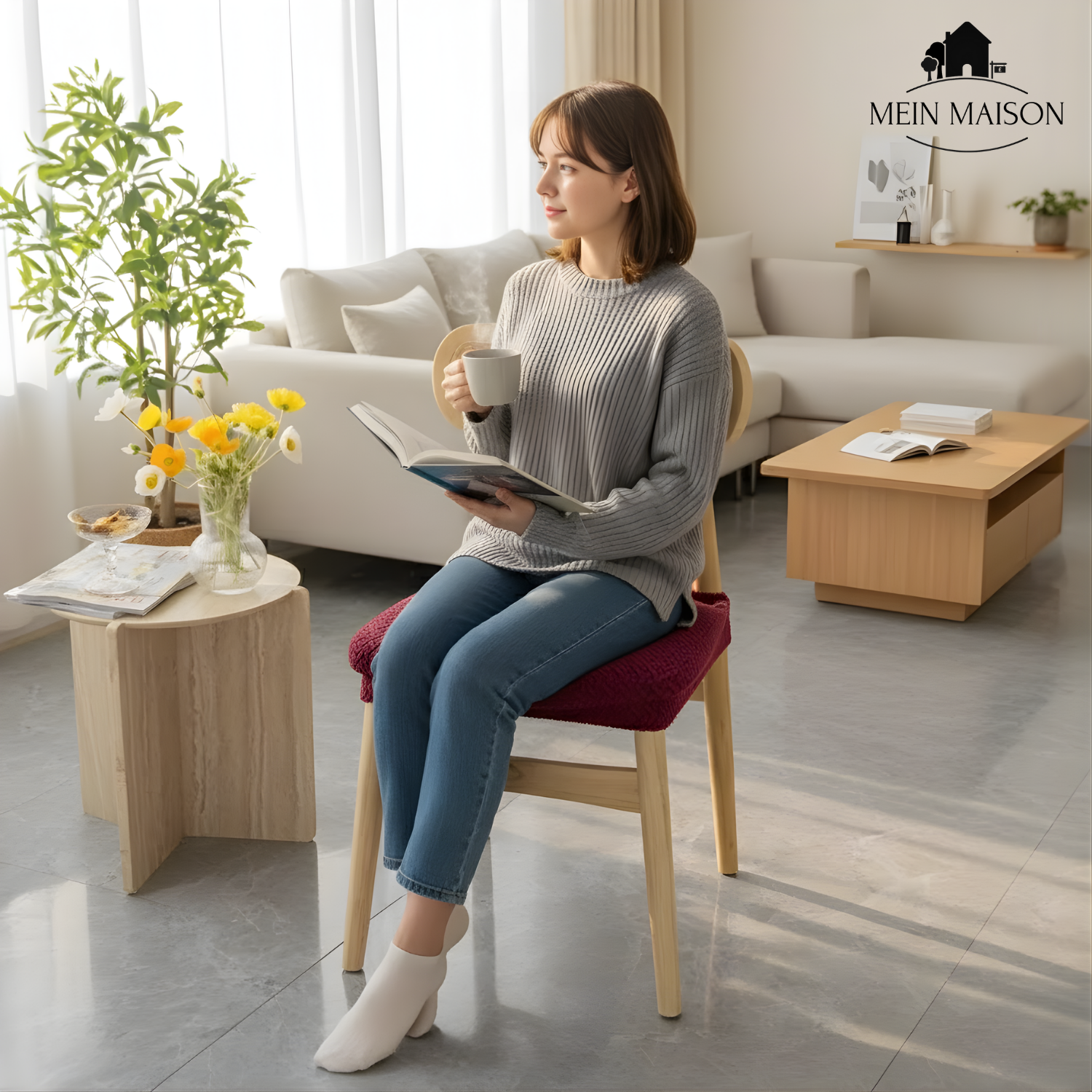 2+2 FREE | SilqueShield – Stylish Chair Cover for Your Furniture!