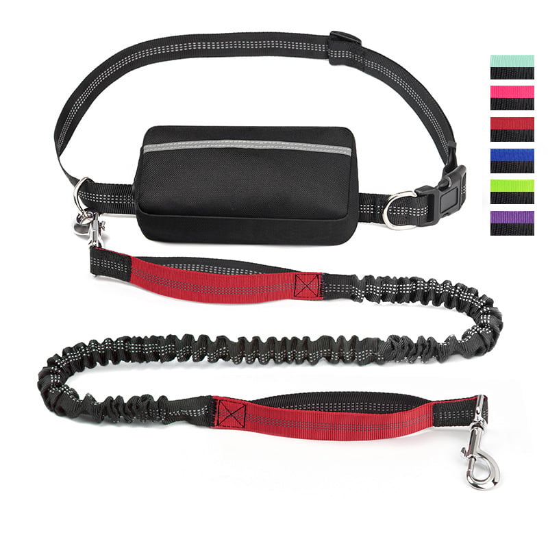 Walkora | Freihand-Hundeleine mit Stoßdämpfung | Verstellbarer Hüftgurt | Für Hunde von 20–36 kg