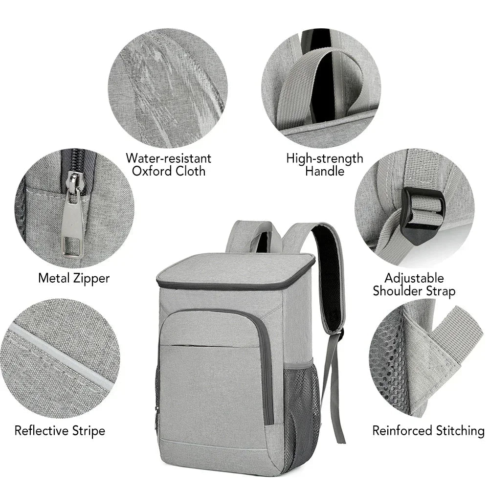 FrostoPak Cooling Backpack 30L | Leak-Proof & Insulated | For Camping, Hiking & Picnics | Oxford Fabric