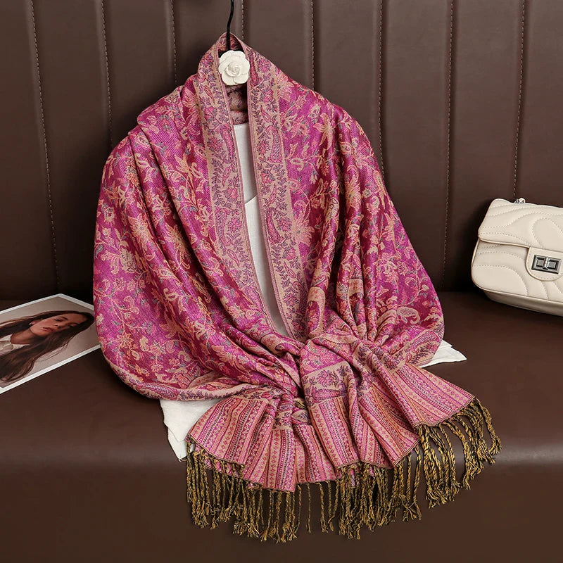 Élégancea | Women's Scarf | Cashmere Feel | 70 × 190 cm | Luxury Print & Warm