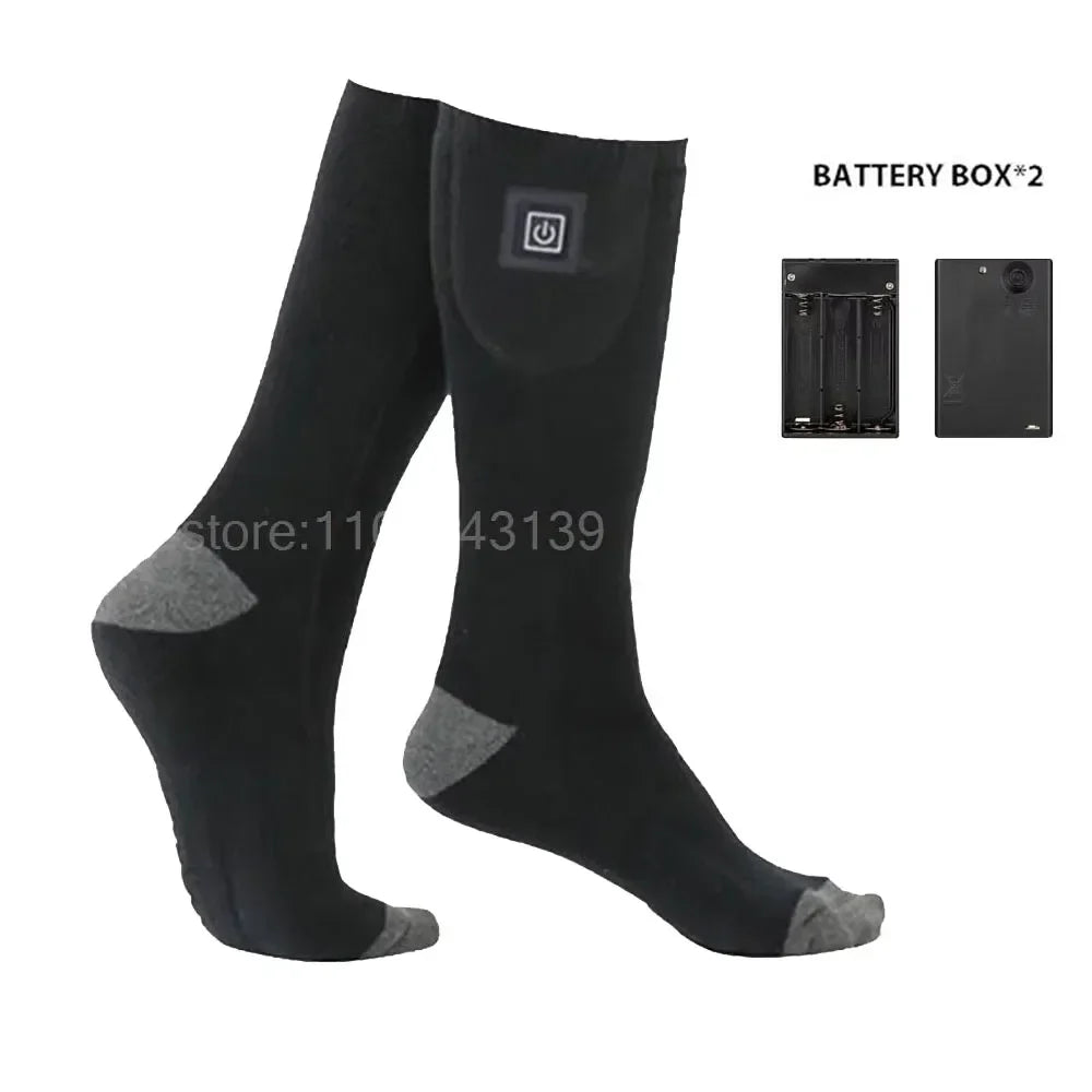 HeatWear Heated Socks with Battery Box | Electric Heated Socks for Women & Men | Warm Socks for Skiing, Hiking & Outdoor Activities