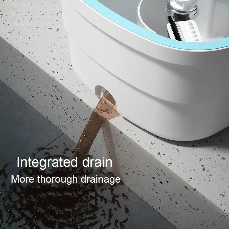 AquaPure Spin Mop | 360° Rotation Mop with Water Separation | Hands-Free Cleaning System | 2.5L Bucket
