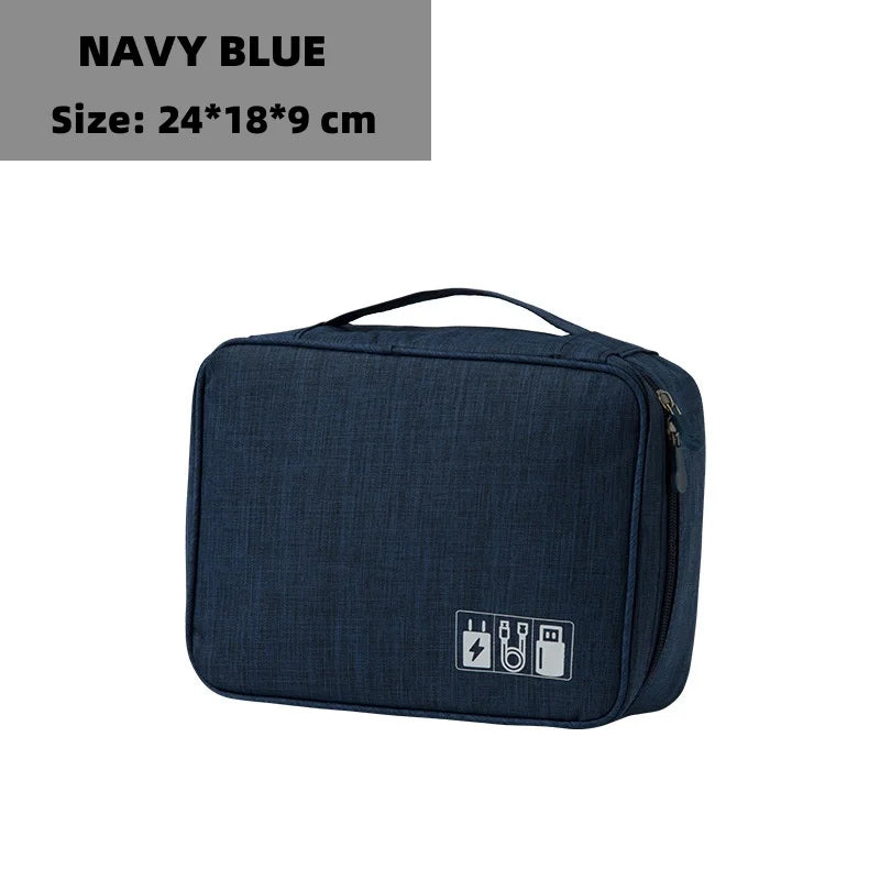 Baguvo Toiletry Bag | Water-Resistant & Compact | 100% Oxford Polyester | 24×18×9 cm