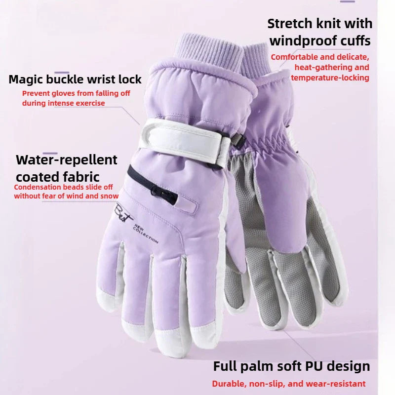 GlacioShield Pro Gloves | Waterproof Winter Gloves | Touchscreen & Anti-Slip | Warm Fleece Lining for Skiing, Cycling & Outdoor Activities