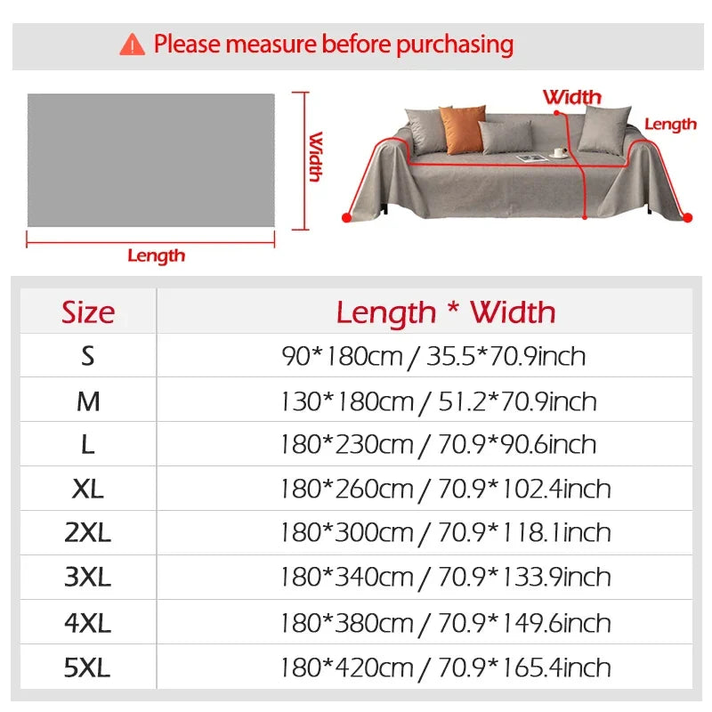 HomeGuard Sofa Cover | Waterproof & Scratch-Resistant | Dust Protection & All-Round Throw | For Sofa, Bed & Living Area