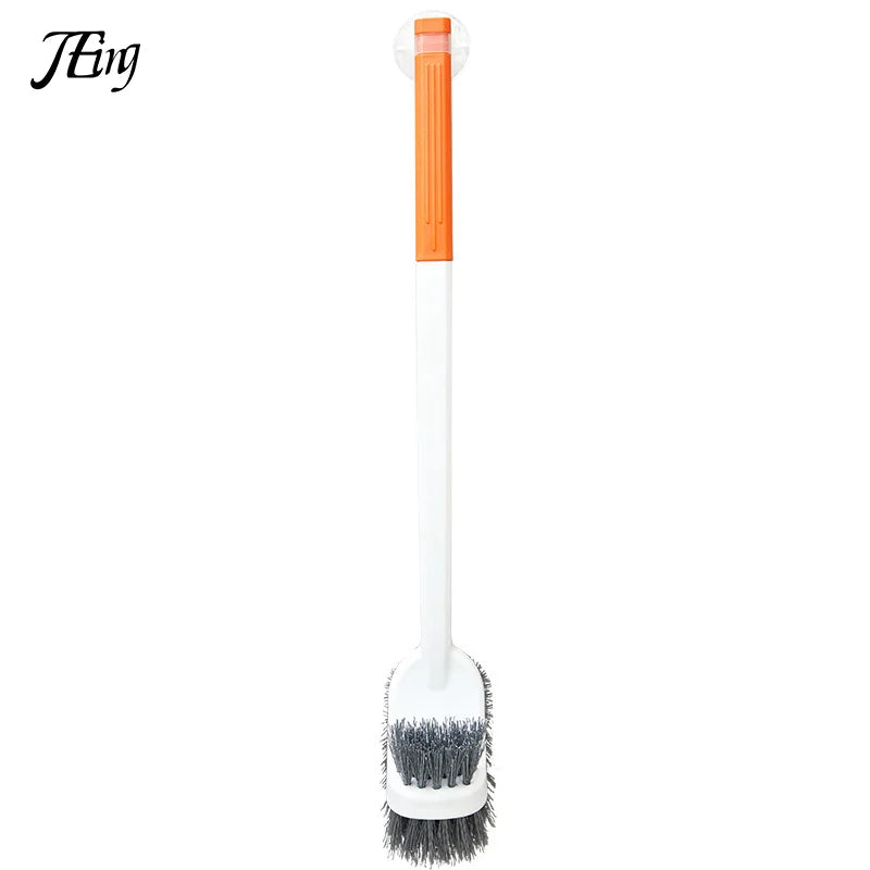 CleanTwin Toilet Brush | Double-Sided Toilet Brush with Long Handle | Deep Cleaning & Hygienic | Space-Saving Hanging Design