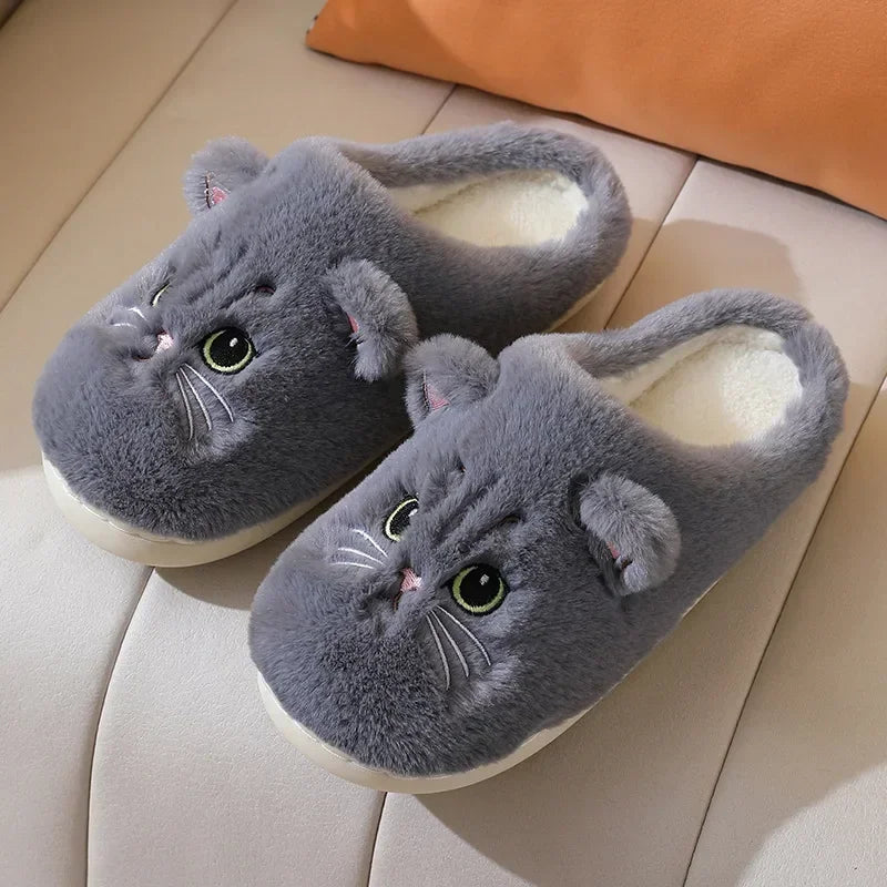 Cat Slippers PawLuxe | Fluffy & Warm | Winter Slippers for Women & Men | Non-Slip & Comfortable