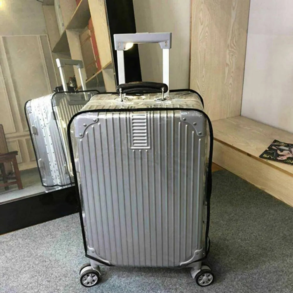 ClearGuard Suitcase Cover Transparent | Waterproof & Dustproof | Suitcase Protection for 16–30 Inch Trolleys | Reusable & Tear-Resistant