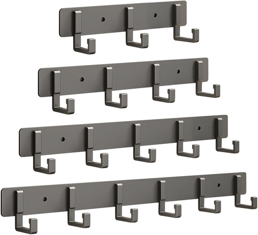 HangoMax Kleiderhaken Wand & Tür | Aluminium Haken für Garderobe, Eingang & Schrank | Stark & Platzsparend