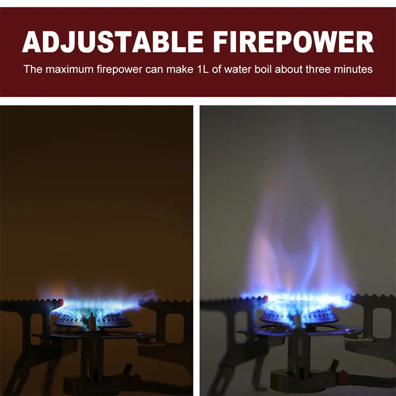 FlameTrek Gas Stove | Compact & Powerful | For Outdoor, Camping & Trekking | Includes Carrying Case
