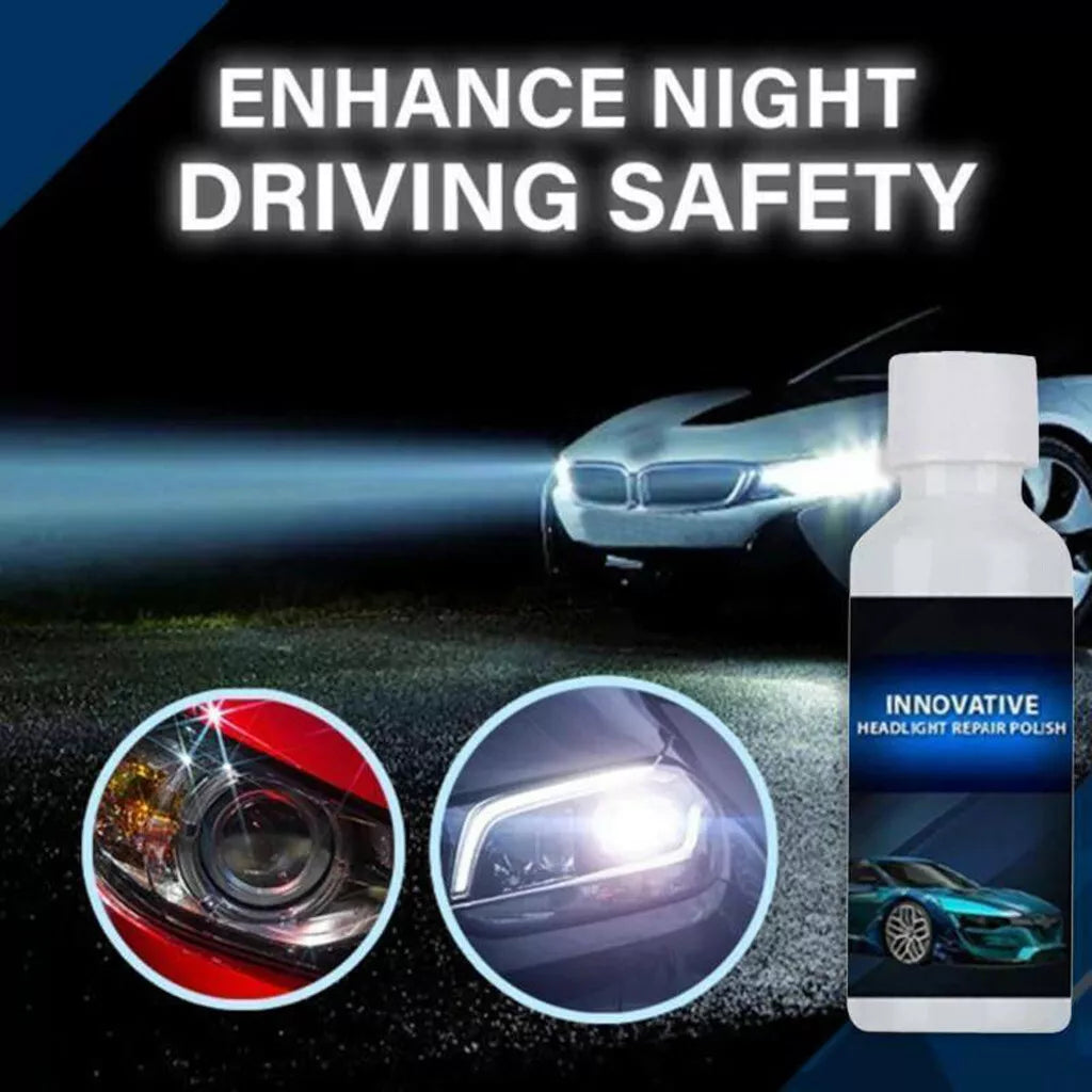 Headlight Polish KlaroBright | Removes Yellowing & Cloudiness | UV Protection | Long-lasting Effect
