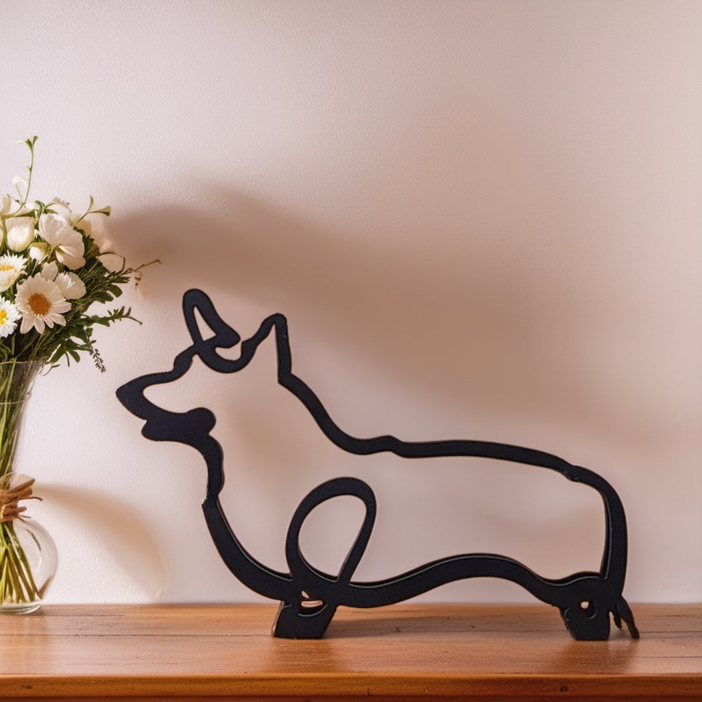 Artipaws Abstract Dog Sculpture | Modern Design | High-Quality Art Figurine | For Shelf & Table