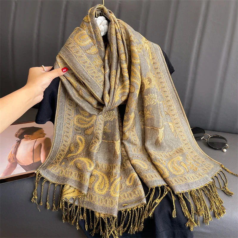Élégancea | Women's Scarf | Cashmere Feel | 70 × 190 cm | Luxury Print & Warm