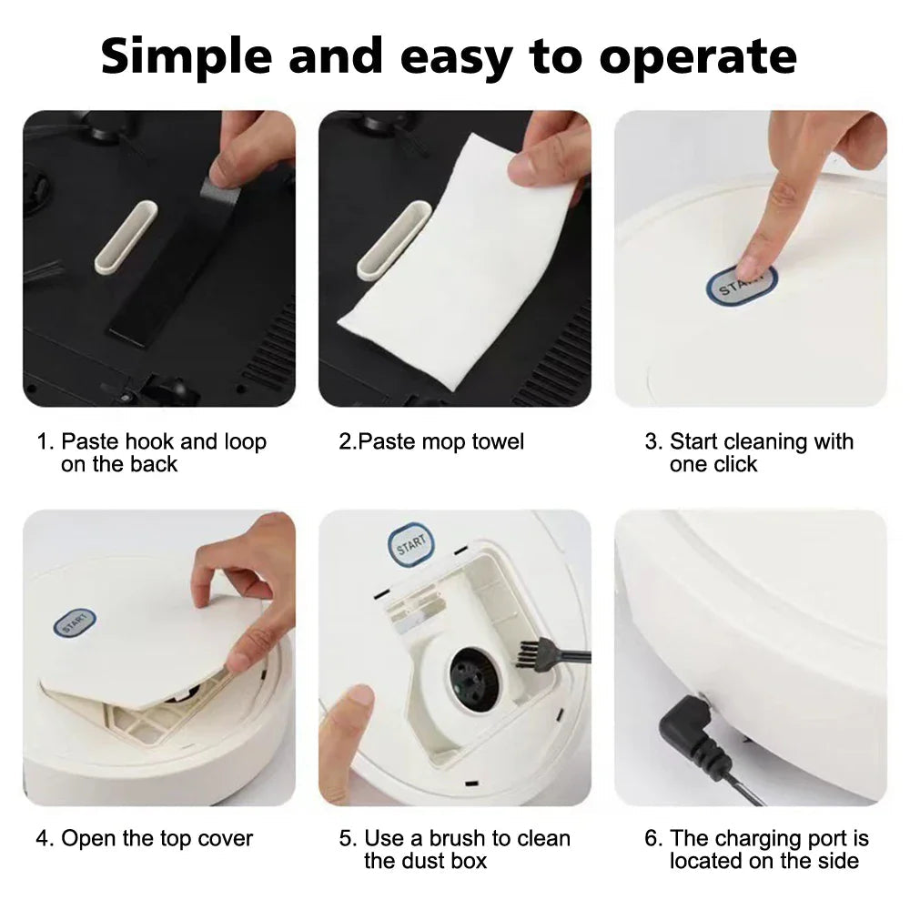 Cleanyo ProMotion Smart Robot Vacuum 3-in-1 | 4000Pa Power | Mopping, Vacuuming & Sweeping | For Carpets, Tiles & Pet Hair