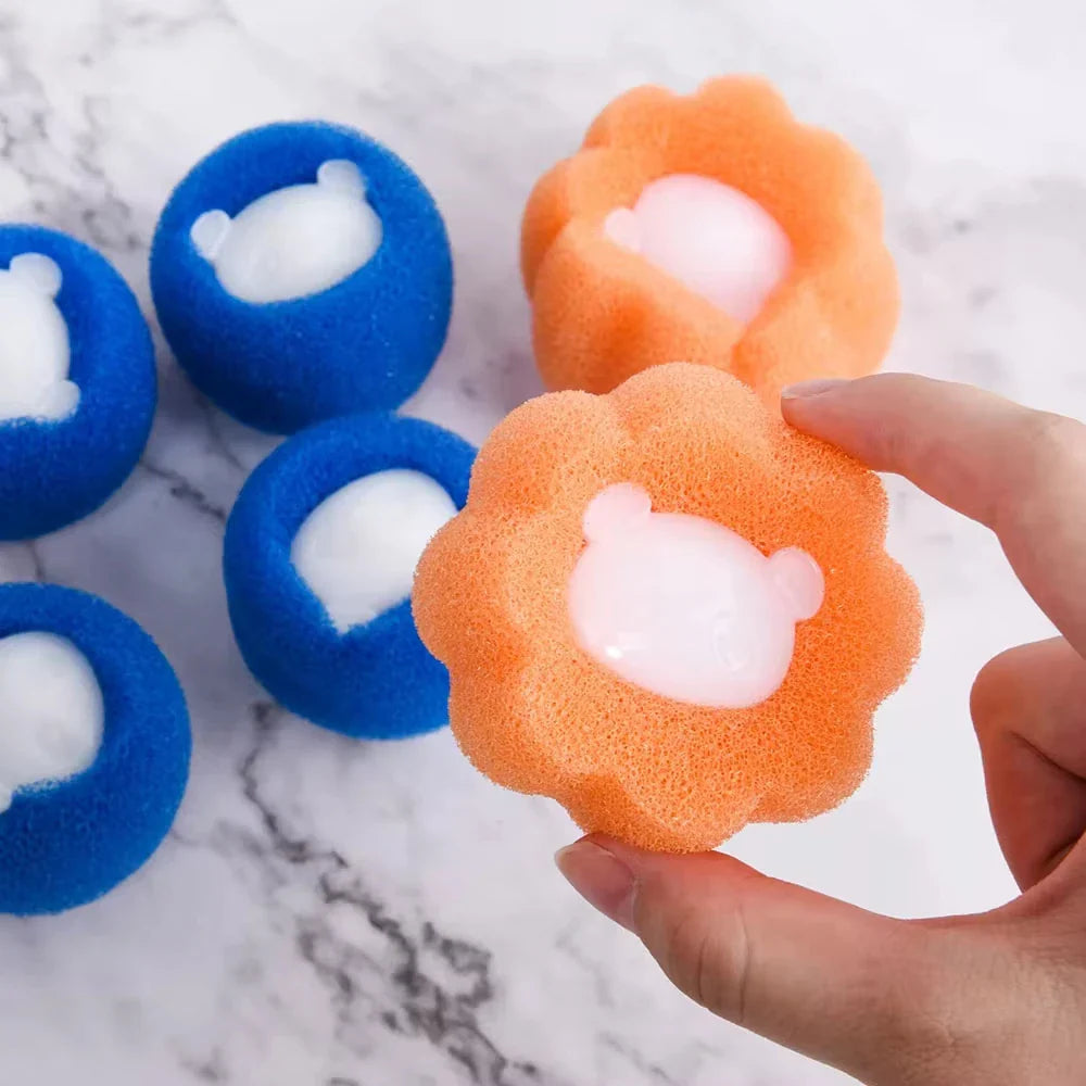 FellFix Cleaning Balls | 5-Piece Pet Hair Remover Set | For Washing Machine & Dryer | Reusable & Portable