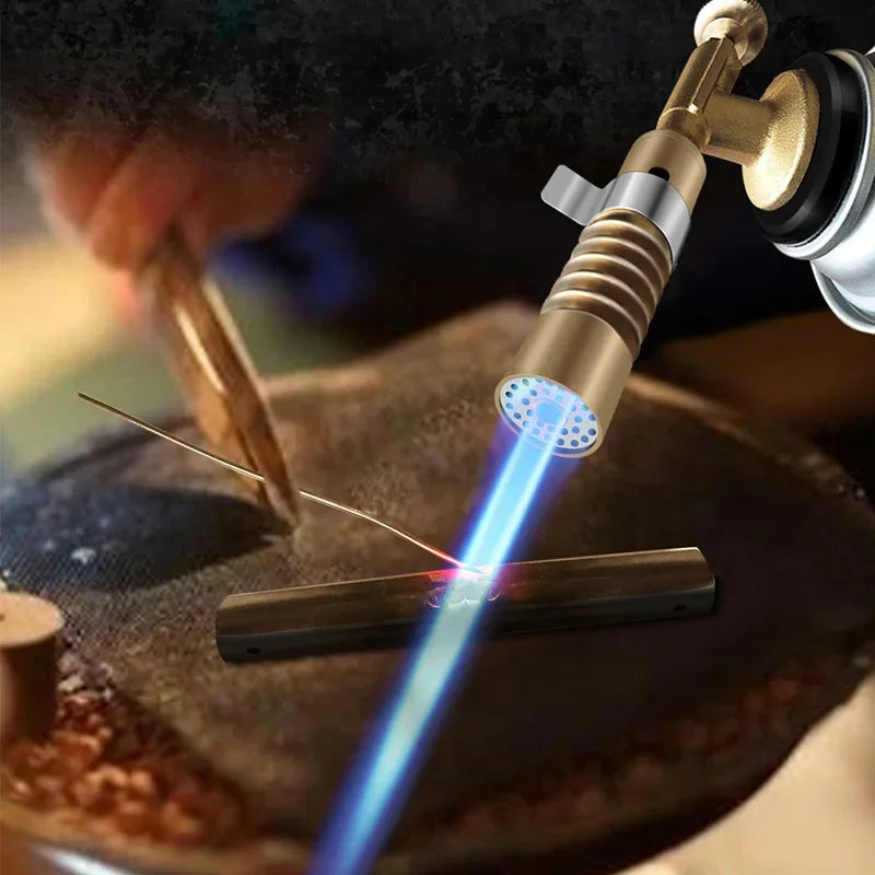 Flammex Pro Soldering Torch | For Butane Gas | Adjustable Flame up to 1300 °C | Compact & Ergonomic | Ideal for Kitchen & Outdoor