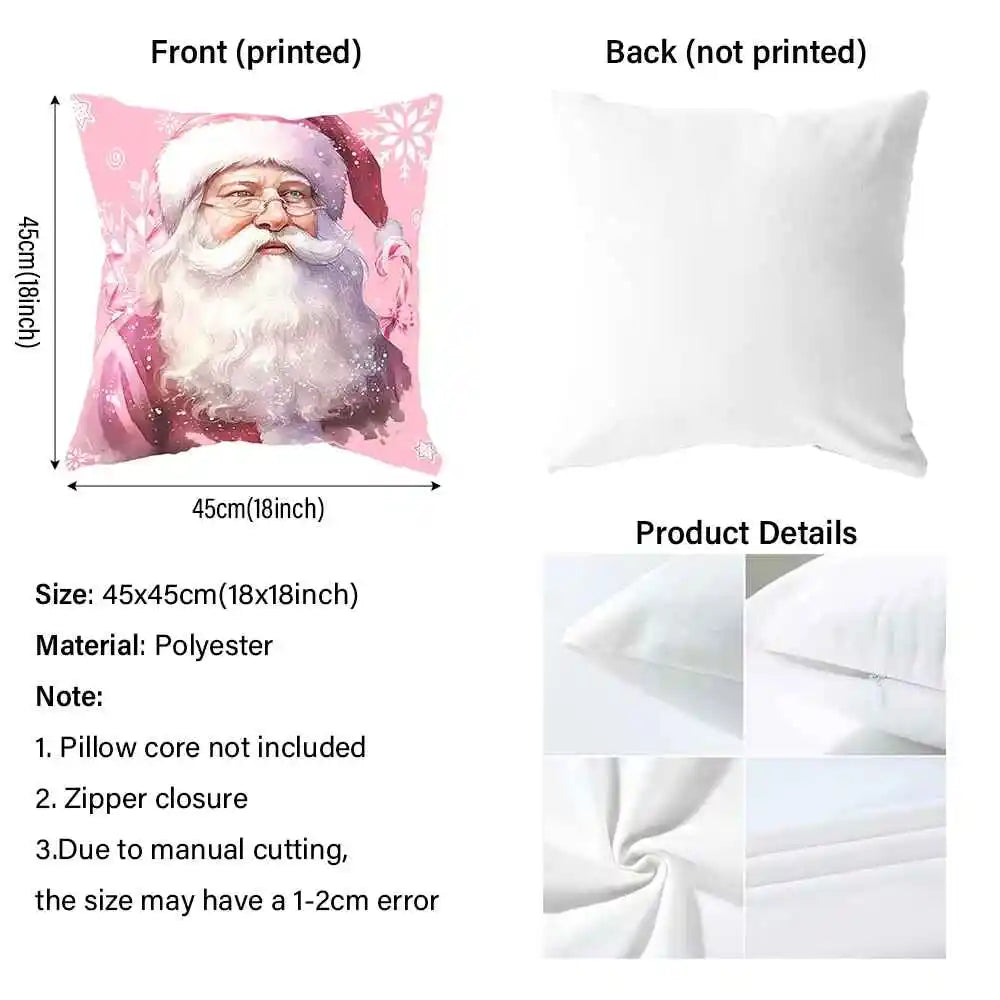 Frohnest | Christmas Pillowcase | Santa · Snowman · Christmas Tree · Baubles | Various Sizes | Festive Sofa Decor