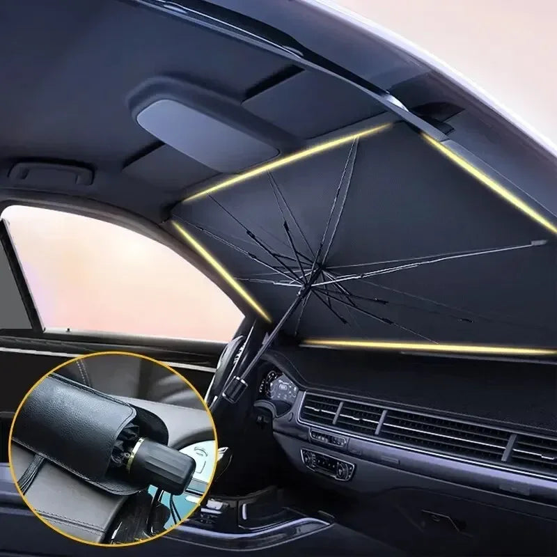 Car Sunshade SunFold | UV Protection & Heat Protection | Compact & Foldable | For SUV & Hatchback