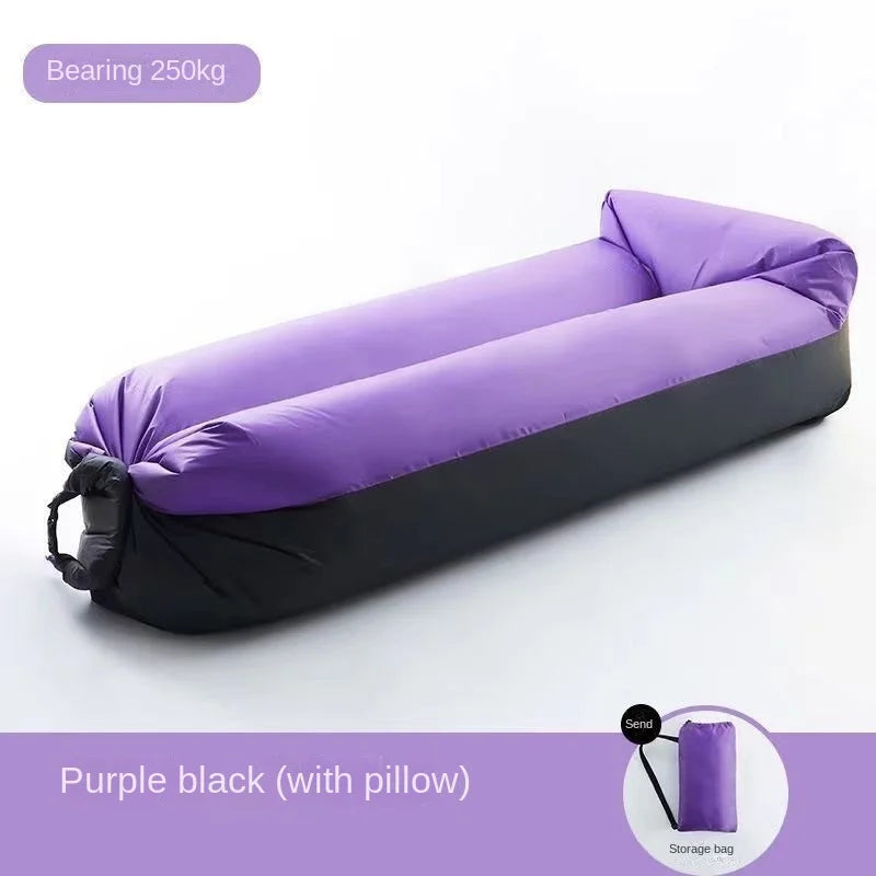 Airvana Inflatable Sofa Outdoor | Portable Air Couch for Camping & Beach | With Headrest & 30h Durability