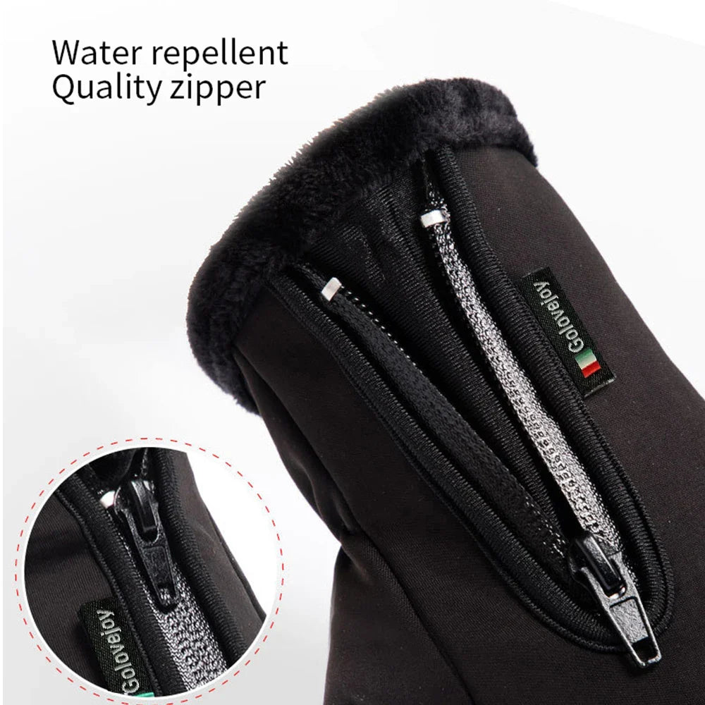 IronRide Motorcycle Winter Gloves | Waterproof & Windproof | Fleece-Lined & Touchscreen Compatible | Tactical Design