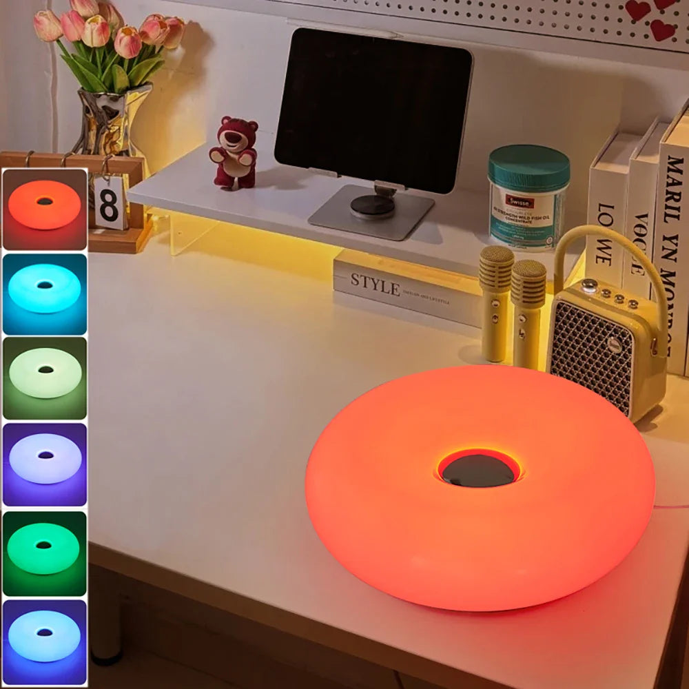 AURORA GLO LED Lamp | RGB16 & Stepless Dimmable | Touch & Remote Control | USB