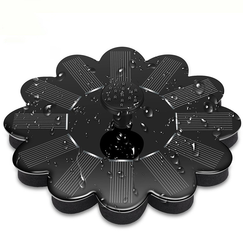 AquaBlüte | Solar-Gartenbrunnen | Blumenförmiges Wasserspiel | Solarbetriebene Springbrunnenpumpe für Teich und Pool